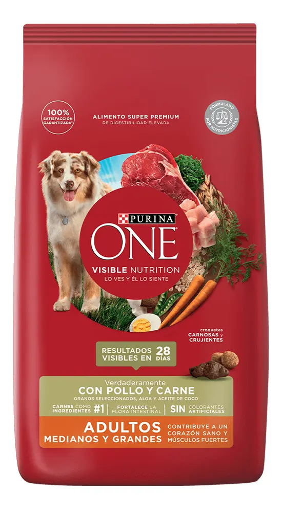 Alimento para Perros Purina One Adulto Medianas/Grandes Carne x6Kg