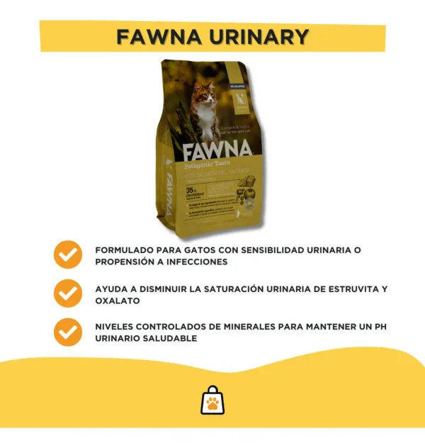 Alimento Fawna Urinary Gato Adulto con Salmón 7.5kg