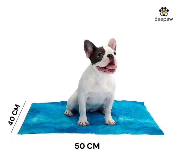 Manta Refrigerante para Perros Beepaw Cool-E Verano Talle Medium Azul Premium