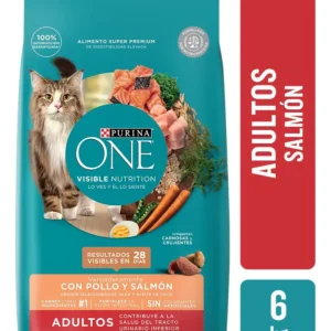 Alimento para Gatos Purina One Adulto Sabor Pollo y Salmón x6Kg
