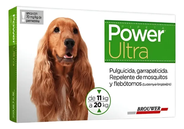Pipeta Antipulgas para Perros Power Ultra Brouwer 10-20kg
