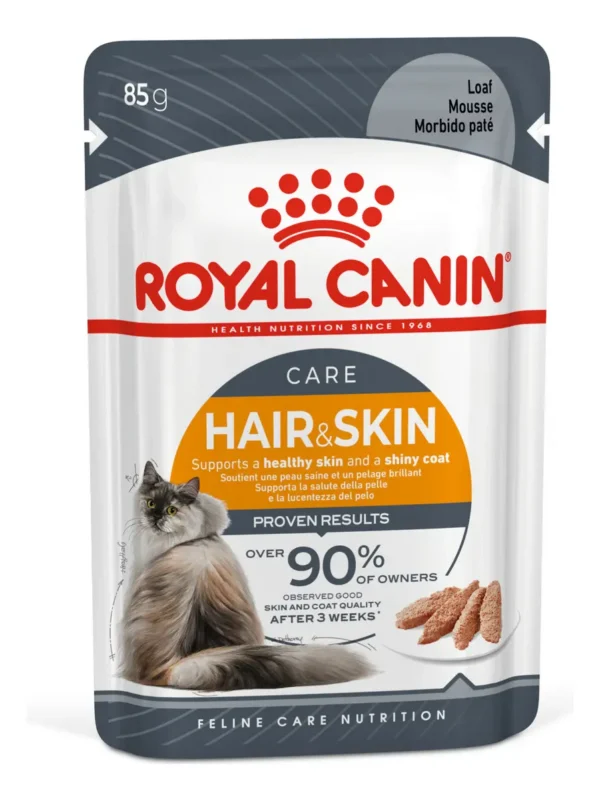 Alimento para Gatos Royal Canin Feline Hair & Skin 12 Sobres 85g