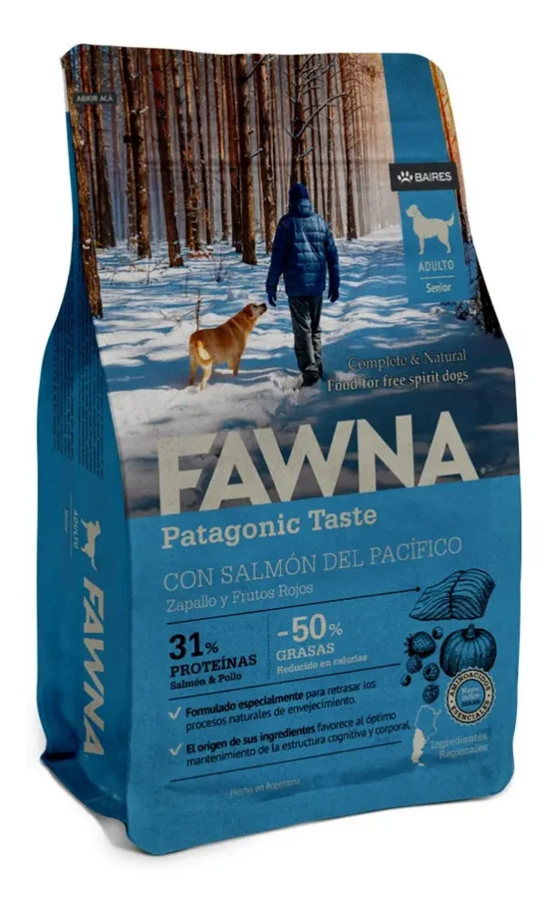 D_NQ_NP_995280-MLA99630150008_122025-F.webp Alimento Fawna Perro Senior Salmón 3kg