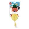 Juguete Para Perro GiGwi Peluche Mordillo Zorrito Color Salmón y Amarillo