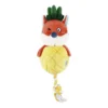 Juguete Para Perro GiGwi Peluche Mordillo Zorrito Color Salmón y Amarillo