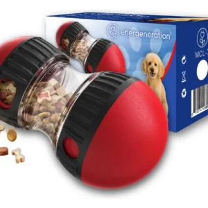 Juguete Dosificador De Alimento Para Perros Ansiosos Energeneration Rocky Color Rojo