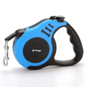 Correa Retráctil Extensible Para Perros 5 Metros Waggs Ergonómica Azul