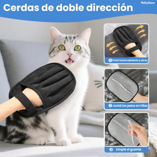 Guante Cepillo Quita Pelusas Y Pelos De Mascotas Para Ropa Y Sillón Relity