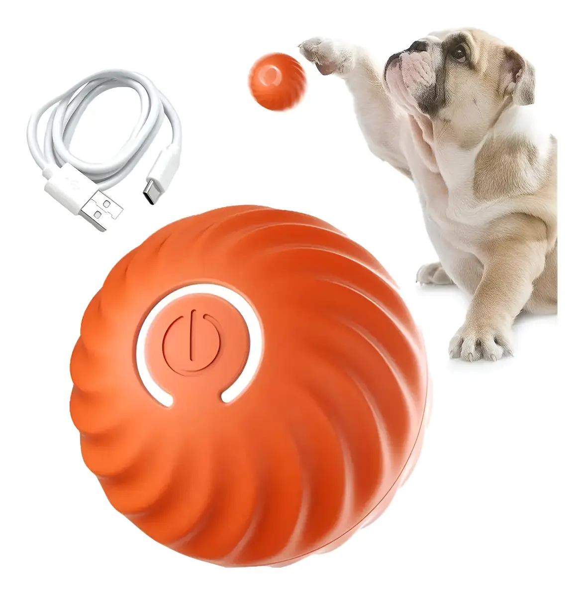 Pelota Interactiva Inteligente Para Gatos Y Perros Recargable Mixio