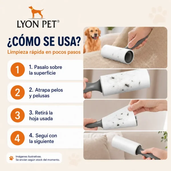Rodillo Quita Pelusa Y Pelos De Perros Y Gatos X3 Unidades Lint Roller