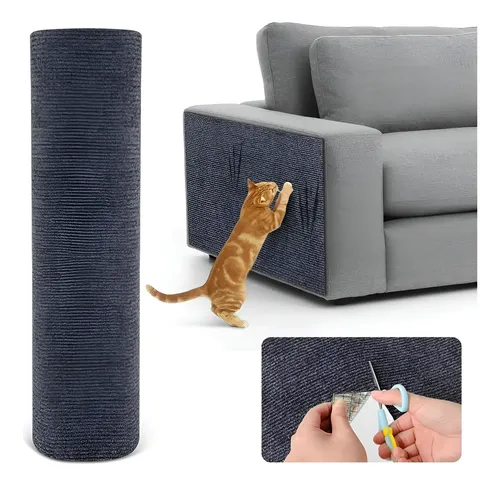 Rascador Autoadhesivo Premium Para Gatos Sillón Esquinero 100x50 Gris Grafito