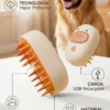 Cepillo A Vapor 3 En 1 USB para Perros y Gatos Silicona