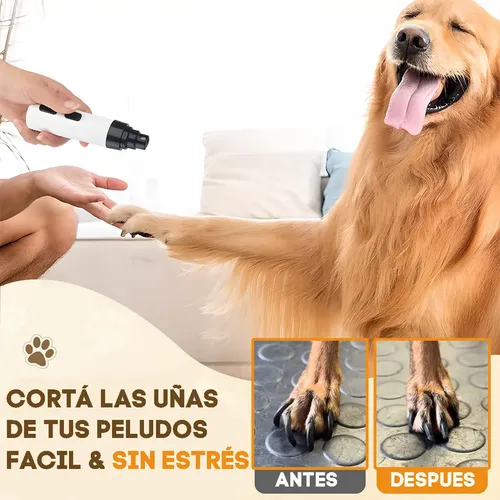 Lima Eléctrica De Uñas Para Mascotas Silenciosa Recargable Usb Pet Fur