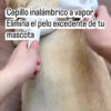 Cepillo Peine A Vapor Recargable para Perros y Gatos Blanco