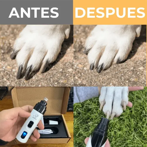 Lima Eléctrica De Uñas Para Mascotas Silenciosa Recargable Usb Pet Fur