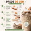 Cepillo Peine A Vapor Quita Pelos para Mascotas Masajeador Crema