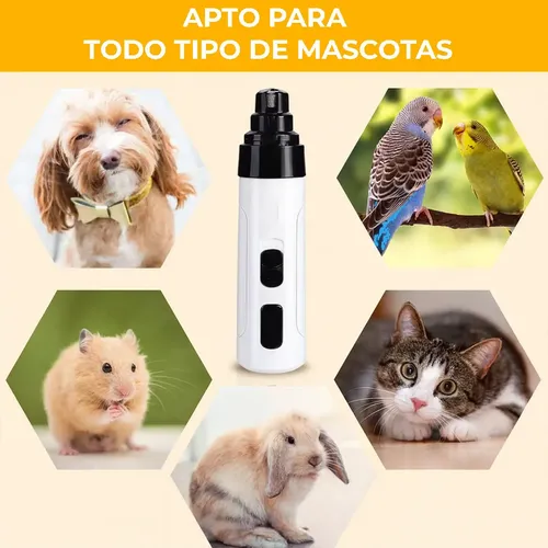 Lima Eléctrica De Uñas Para Mascotas Silenciosa Recargable Usb Pet Fur