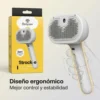 Cepillo A Vapor para Perros y Gatos Beepaw Strock-e Metal Cardina Blanco
