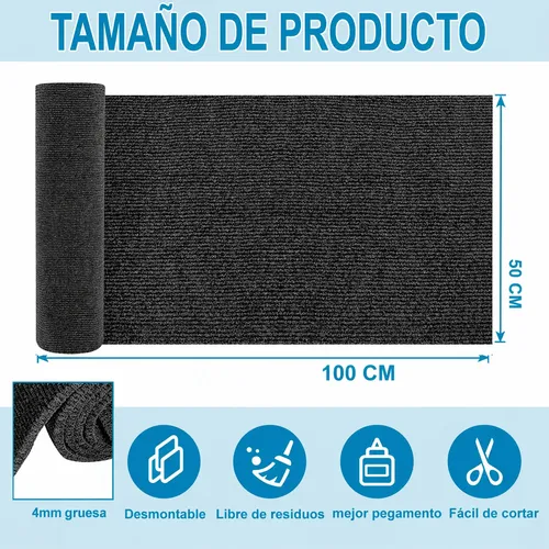 Rascador Autoadhesivo Premium Para Gatos Sillón Esquinero 100x50 Gris Grafito