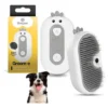Cepillo A Vapor para Perros y Gatos Beepaw Groom-e Metal Cardina Gris