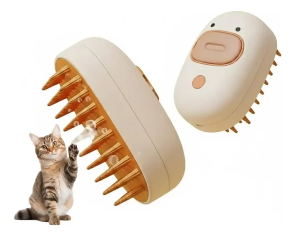 Cepillo A Vapor 3 En 1 USB para Perros y Gatos Silicona