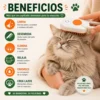 Cepillo Peine A Vapor Quita Pelos para Mascotas Masajeador Crema