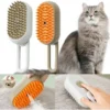 Cepillo Peine A Vapor para Mascotas Masajeador Ocean Gadgets Beige