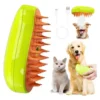 Cepillo Eléctrico A Vapor 3 En 1 para Perros y Gatos Nasterjis Verde