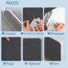 Rascador Autoadhesivo Premium Para Gatos Sillón Esquinero 100x50 Gris Grafito