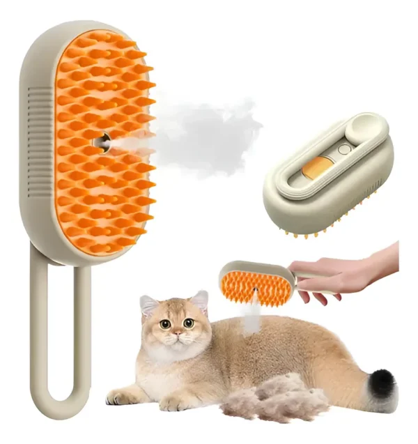 Cepillo A Vapor Recargable para Perros y Gatos TalarPet Blanco