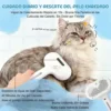 Cepillo Peine A Vapor Recargable para Perros y Gatos Blanco
