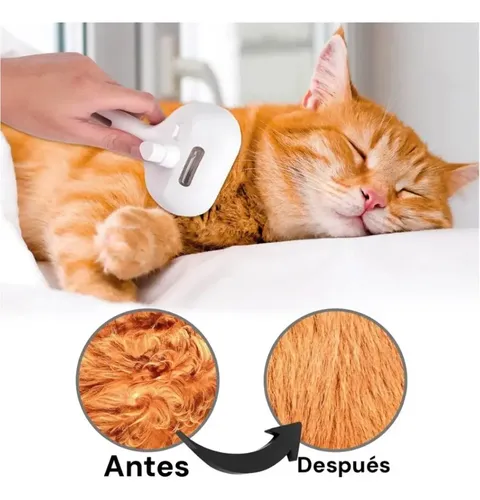 Cepillo A Vapor Autolimpiante para Perros y Gatos Amigalitos Suave