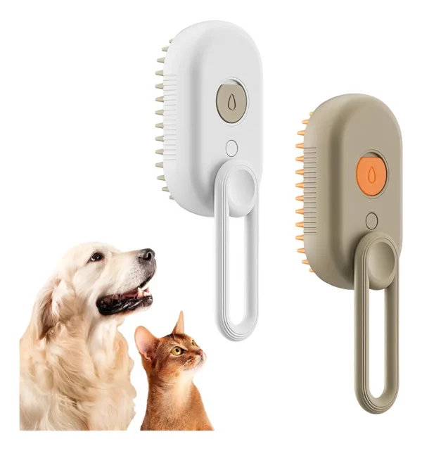 Cepillo A Vapor Recargable para Perros y Gatos TalarPet Blanco