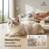 Cepillo A Vapor para Perros y Gatos Beepaw Strock-e Metal Cardina Blanco