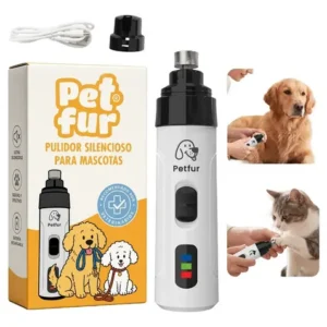Lima Eléctrica De Uñas Para Mascotas Silenciosa Recargable Usb Pet Fur