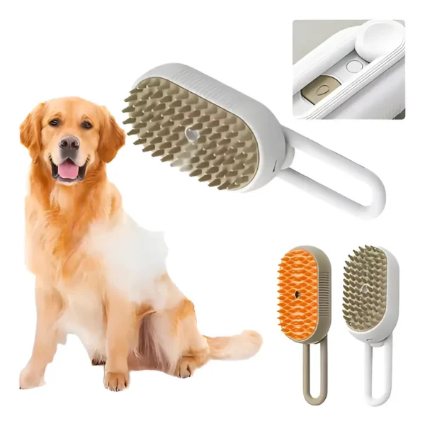 Cepillo A Vapor Recargable para Perros y Gatos TalarPet Blanco