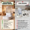 Bebedero de Gravedad 3.5 L para Perros y Gatos