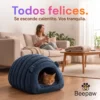 Cama Cucha Oruga Cerrada para Perros y Gatos Lavable