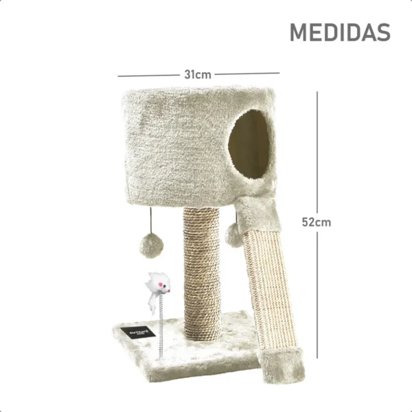Rascador Gimnasio para Gatos Árbol Chico Afila Uñas