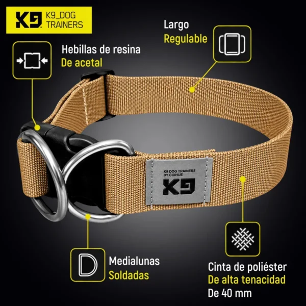Collar Regulable de Entrenamiento 40 mm para Perros