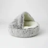 Cama Cueva para Gatos y Perros de Felpa Plush 45x45 cm
