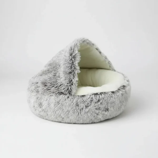 Cama Cueva para Gatos y Perros de Felpa Plush 45x45 cm