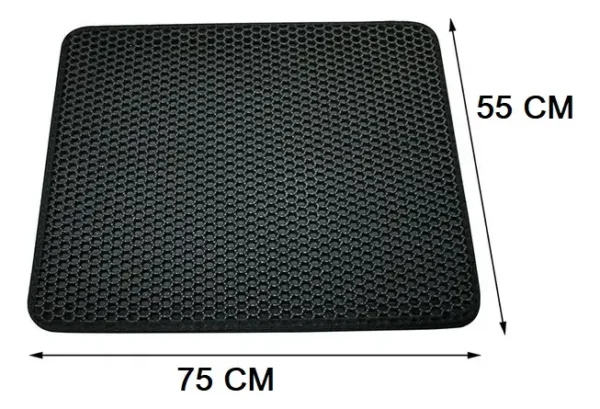 Alfombra Atrapa Arena para Salida de Arenero de Gatos 75x55 cm