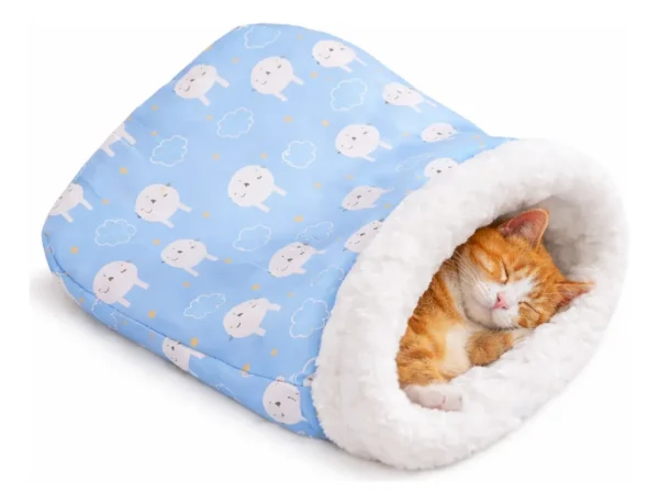 Cama Cueva Bolsa de Dormir para Gatos y Perros