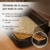 Arenero Litera Semi Cerrada para Gatos con Pala