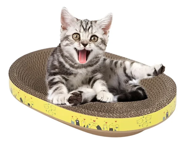 Rascador Cama para Gatos de Cartón Corrugado Grande Resistente