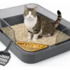 Arenero Litera Semi Cerrada para Gatos con Pala