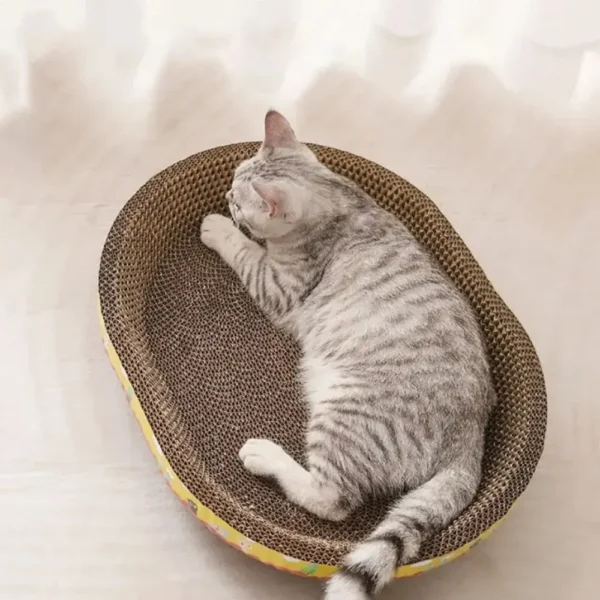 Rascador Cama para Gatos de Cartón Corrugado Grande Resistente