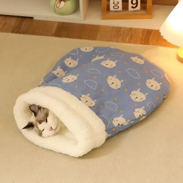 Cama Cueva Bolsa de Dormir para Gatos y Perros