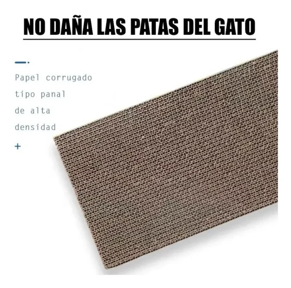 Rascador Plano para Gatos de Cartón Doble Faz con Hierba Gatera